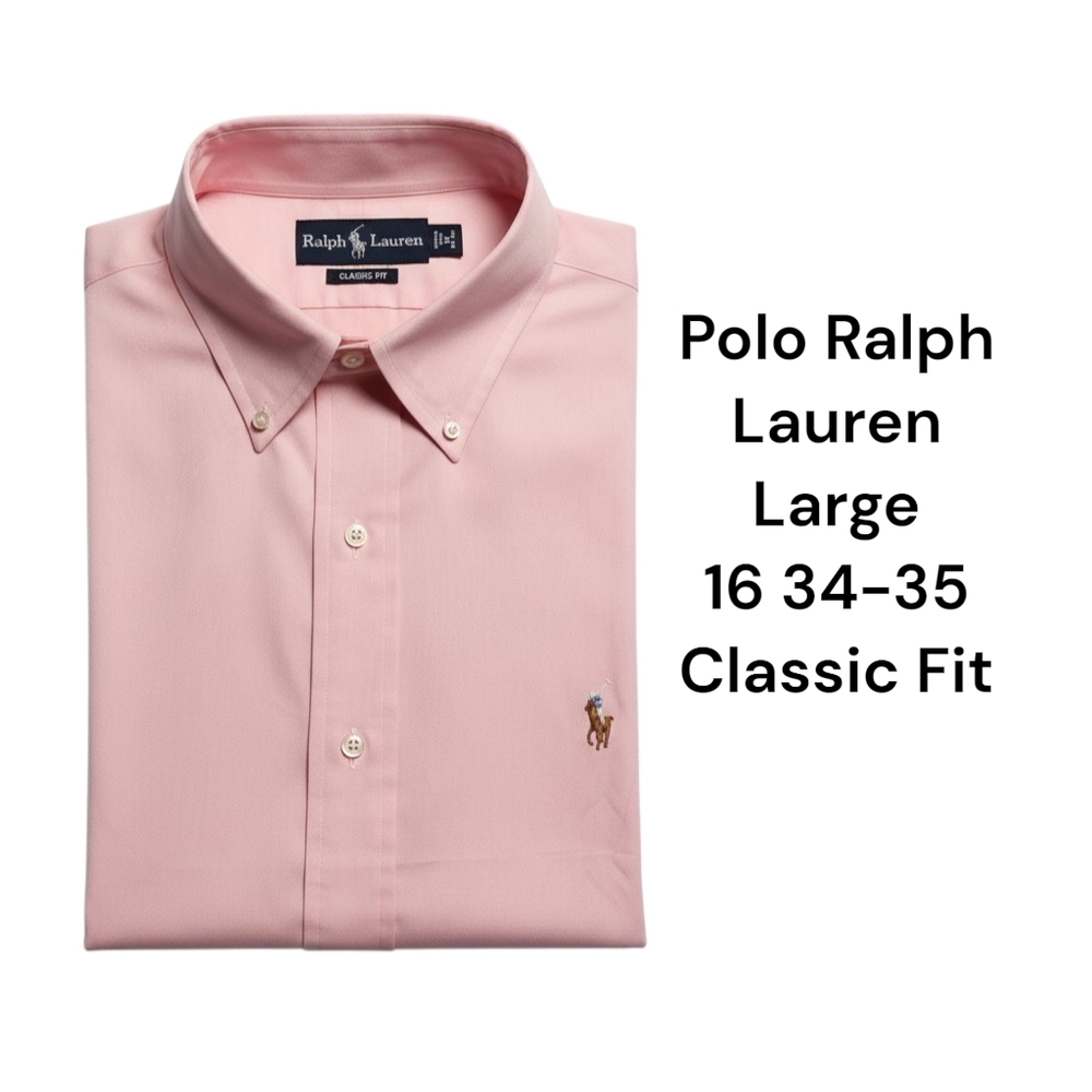 Polo Ralph Lauren Large 16 34/35 Long Sleeve Button-down Shirt